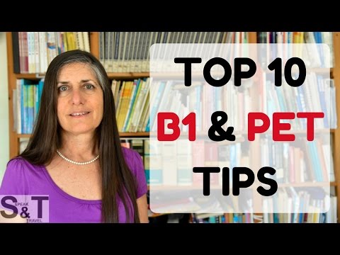TOP 10 TIPS to pass the English PET B1 SPEAKING EXAM