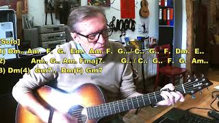 Tutorial "Empty Rooms"  (A Gary Moore Song) Sing & Play Along w/ Acoustic Guitar - Extended Solo!
