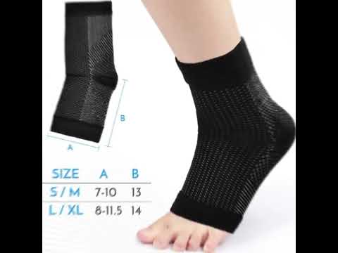 Men plain compression ankle support bamboo socks, mid calf /...