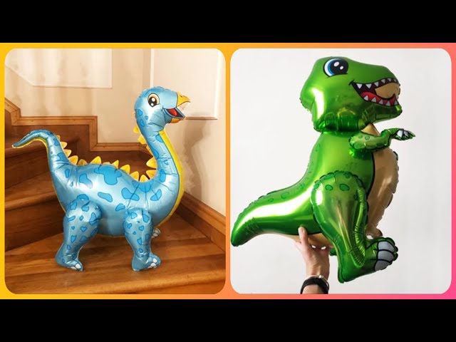 Vídeo relacionado con IMAXWAVE Set de Globos Dinosaurios para Cumpleaños de Niño, Globo Gigante, Incluye Decoración Infantil Dinosaurios para Fiesta Temática, Cumpleaños y Sesiones de Fotos (7 Piezas - Número 2)