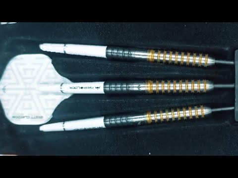 (D DART STORE) MISSION STEEL TIP DART - 24G BRETT CLAYDON 90% Tungsten Steel Darts