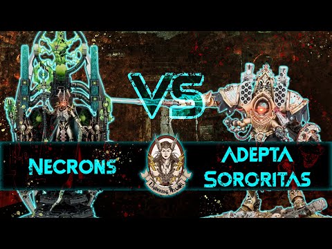 Necrons Vs Adepta Sororitas - Warhammer 40K 9th Edition Battle Report