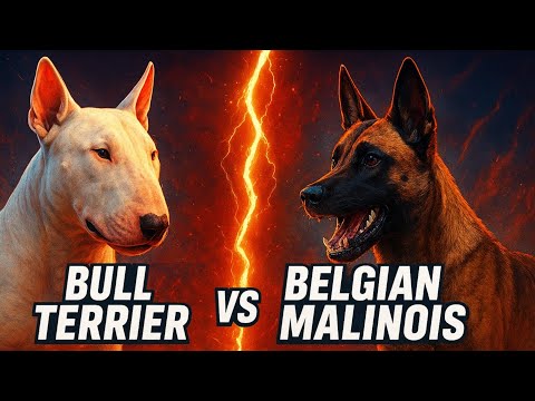 Bull Terrier vs Belgian Malinois: The Ultimate Battle of Power and Agility!