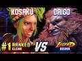 SF6 KOSAKU 1 Ranked Elena Vs DAIGO Akuma High Level Gameplay