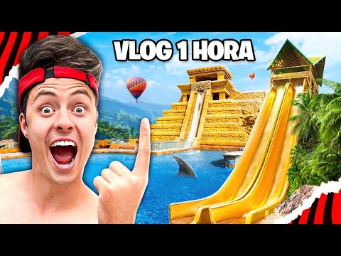72 HORAS NA ILHA MAIS CARA DO MUNDO! - VLOG DE 1 HORA