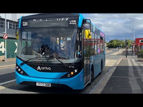 Mega Toots! Arriva North East 2710 YX72 OKK X66 To Darlington
