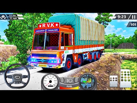 Mountain Heavy Cargo Truck Uphill Drive - Real Indian Offroad Truck Driving - Android GamePlay