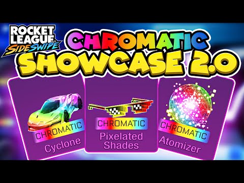 The 2nd ever CHROMATIC SHOWCASE in Rocket League Sideswipe (incl. Chromatic Goal Explosion!)