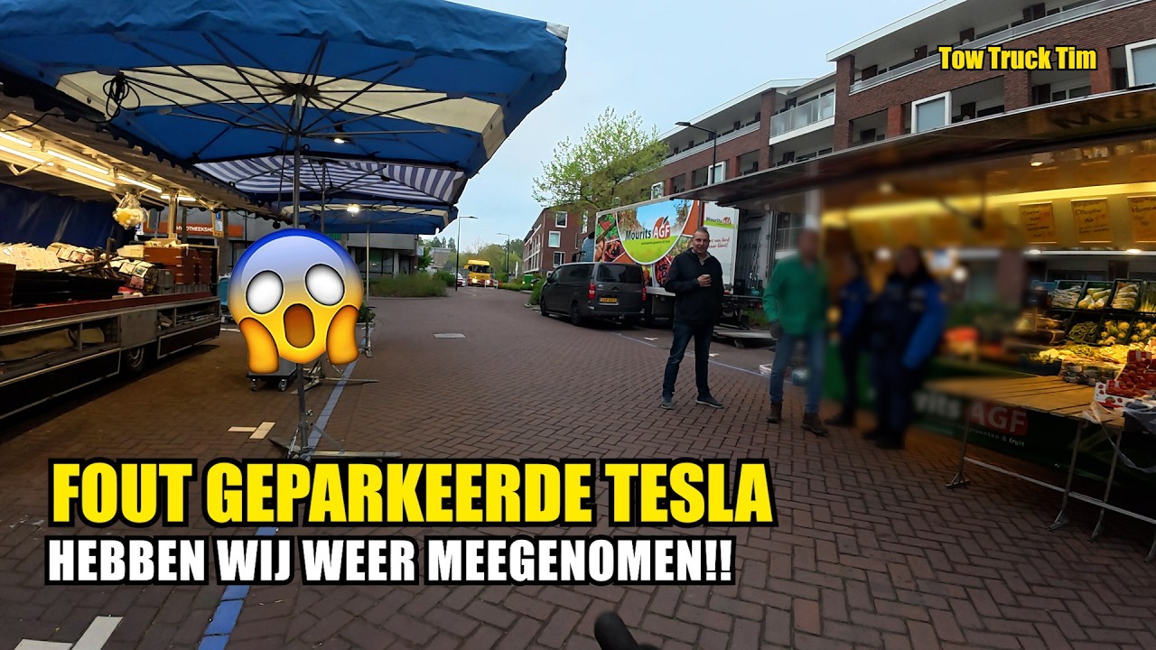 Dit krijg je als je je Tesla hier parkeert..