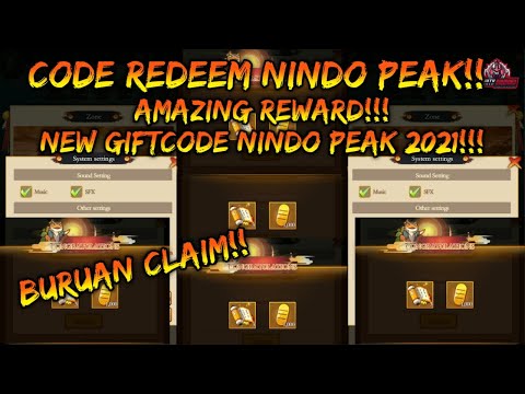 CODE REDEEM NINDO PEAK AMAZING REWARD!! - NEW GIFTCODE 2021 | BURUAN CLAIM!!!
