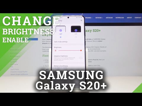 How to Activate Adaptive Brightness in Samsung Galaxy S20+ | Auto-Brightness