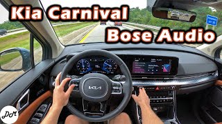 2022 Kia Carnival – 12-speaker Bose Sound System Review | Apple CarPlay & Android Auto