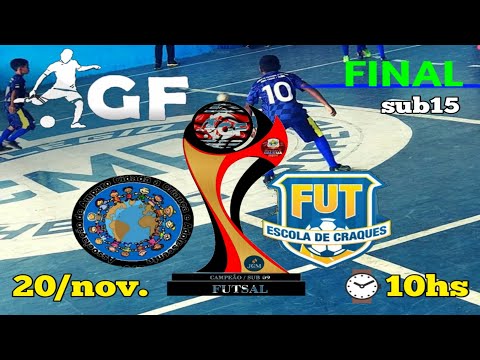 🏆Copa GF Futsal 2022 - ⚽ADCADE 🆚 Escola de Craques - (SUB-15) - 🏆- FINAL