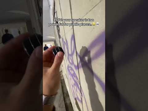 This speaker caused a whole scene lol😭💀 #vibe #speaker #tunnel