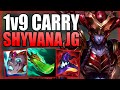 HOW TO SOLO CARRY WHEN YOUR TEAM INTS A LOT WITH SHYVANA JUNGLE! - Gameplay Guide League of Legends