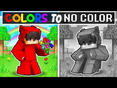 Our COLORS are GONE in Minecraft!