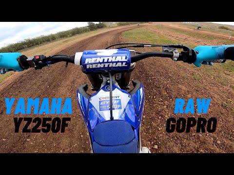 YAMAHA YZ250F RAW GOPRO AT Cheddar Mx Track!!