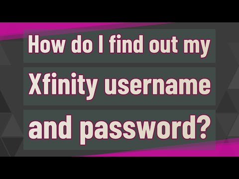 How To Find Comcast Password