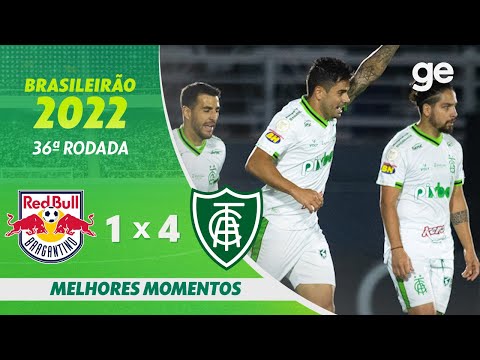 Gols e lances de Red Bull Bragantino x América-MG