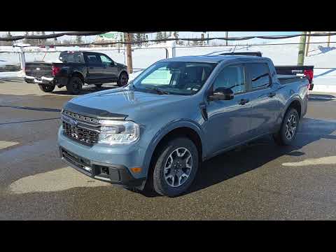 2024 Ford Maverick XLT AWD SuperCrew in Azure Grey Metallic Tri-Coat for sale at CSL Ford Sales in Cardston, AB
