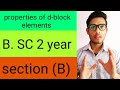 Properties of d-block elements