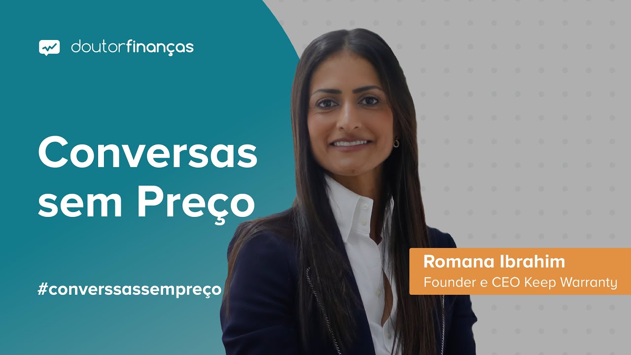 Imagem de um telemóvel onde está a ver-se a entrevista a Romana Ibrahim, CEO da Keep Warranty