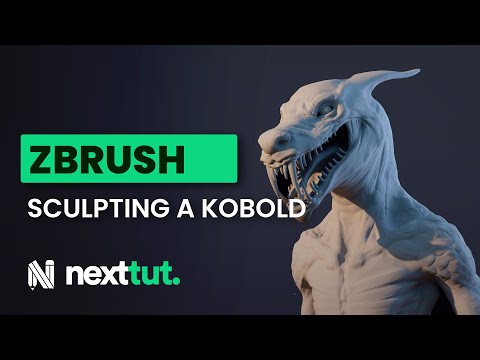 Zbrush Tutorial for Beginners Sculpting Vampire Kobold Part 1 Nexttut