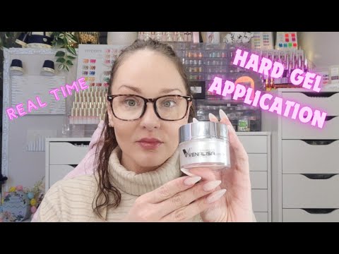 Beginner Friendly Hard Gel Application with Prep & Nail Extention | Products & Tools (Real Time)