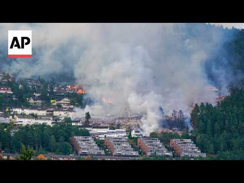Video Thumbnail: Massive fire becomes Norway's largest in modern times after destroying more than 100 homes
