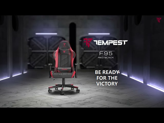 Tempest F95 Silla Gaming Rojo/Negro video