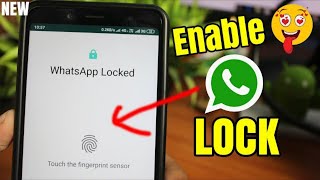 How to enable fingerprint lock in WhatsApp | WhatsApp fingerprint lock