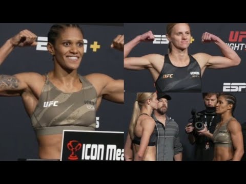 UFC FIGHT NIGHT Carli Judice Vs Gabriella Fernandes FULL OFFICIAL WEIGH-IN