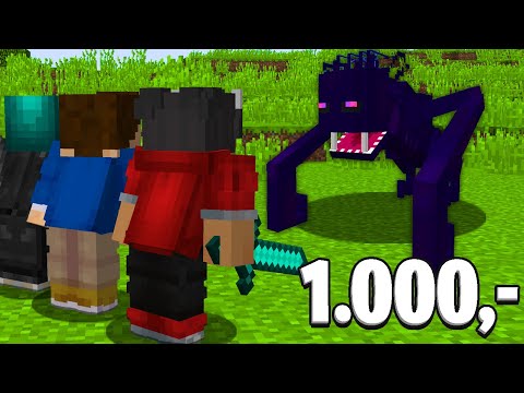 Kæmpe Monster Prank På Mine Venner I Minecraft!