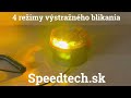 LED maják 12/24V - oranžový / 12x1W LED / ECE R65 / magnet (ø 119x83mm) - Video Youtube