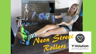 NEON STREET ROLLERS WITH LIGHT UP WHEELS from Yvolution