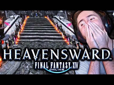 FINALLY! Asmongold Enters FFXIV Heavensward | Trailer + Welcome Party