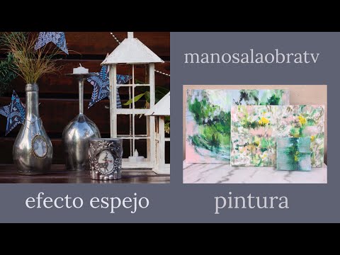 ManosalaObraTv 2020 Programa 61 - Efecto Espejo - Láminas de Arroz - Decoupage- Pintura Abstracta