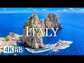 ITALY 4K DRONE FOOTAGE Amalfi Cinque Terre Coastlines Crystal Blue Mediterranean Seas