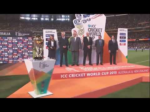 Sachin Tendulkar at ICC CRICKET WORLD CUP 2015 presentation part.
