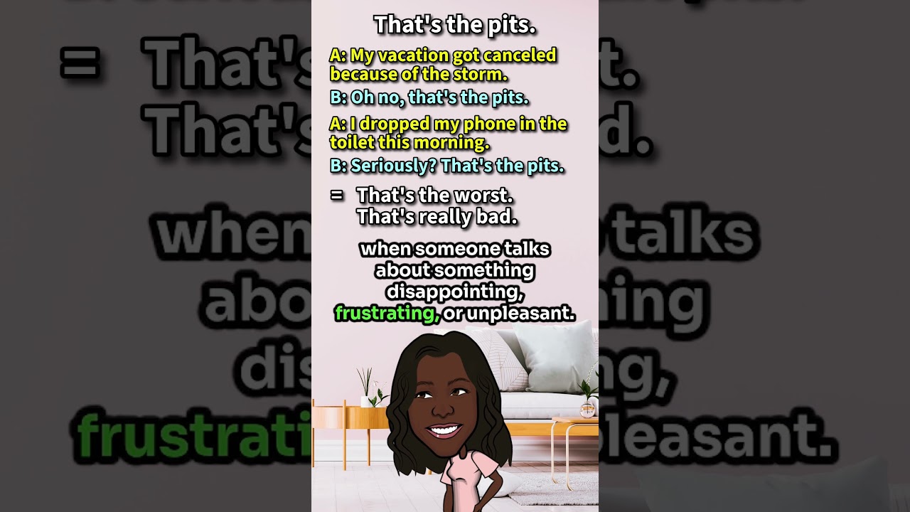 "That's the pits.": What does it mean in English? [ ForB English Lesson ] #shorts