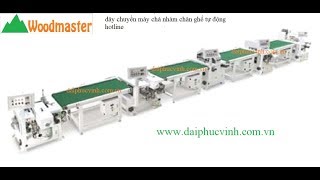 Dây chuyền chà nhám tự động Woodmaster