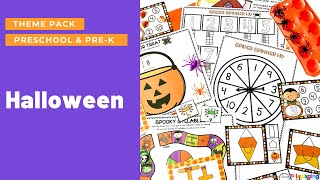 Halloween Math & Literacy Activities for Preschool, Pre-K, & Kindergarten