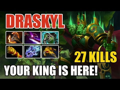 YOUR KING IS HERE! - Draskyl 5,2k MMR Plays Wraith King WITH 27 KILLS LIKE A KING - Dota 2