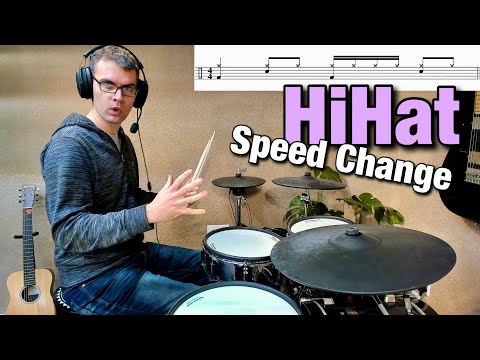 HiHat Speed Change - Drum Lesson for Beginners