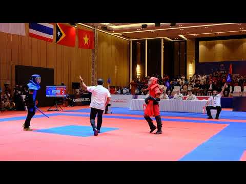 Arnis Padded Combat men 55-60kg Philippines Red vs Vietnam Blue semi-finals 2023 SEAGames Full video