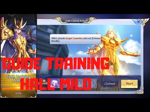 Guide Train Hall Milo : Saint Seiya Awakening..!! Cloth Training Arena Milo Full..!!