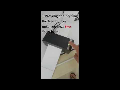 Do this step to resolve skips labels and feed button errors -  Lufier Thermal Printer