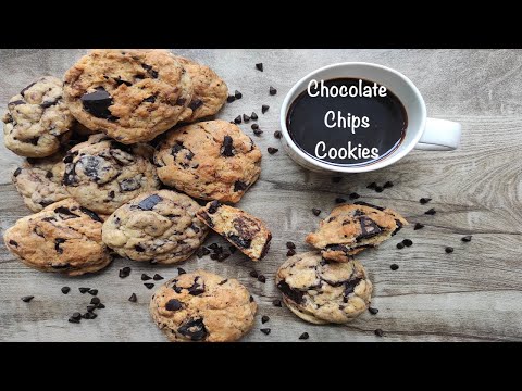 Chocolate Chips Cookies | 2 ways | Microwave method (माइक्रोवेव) and Kadhai method (कढ़ाई) | Eggless