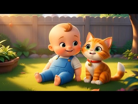 Cute Baby And a Cat | best Hindi  poim | bili wala video | 