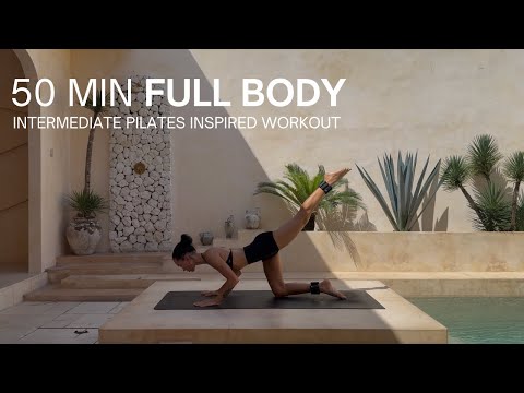 50 MIN NO EQUIPMENT FULL BODY WORKOUT | Intermediate Level | Optional Ankle Weights | Home Workout